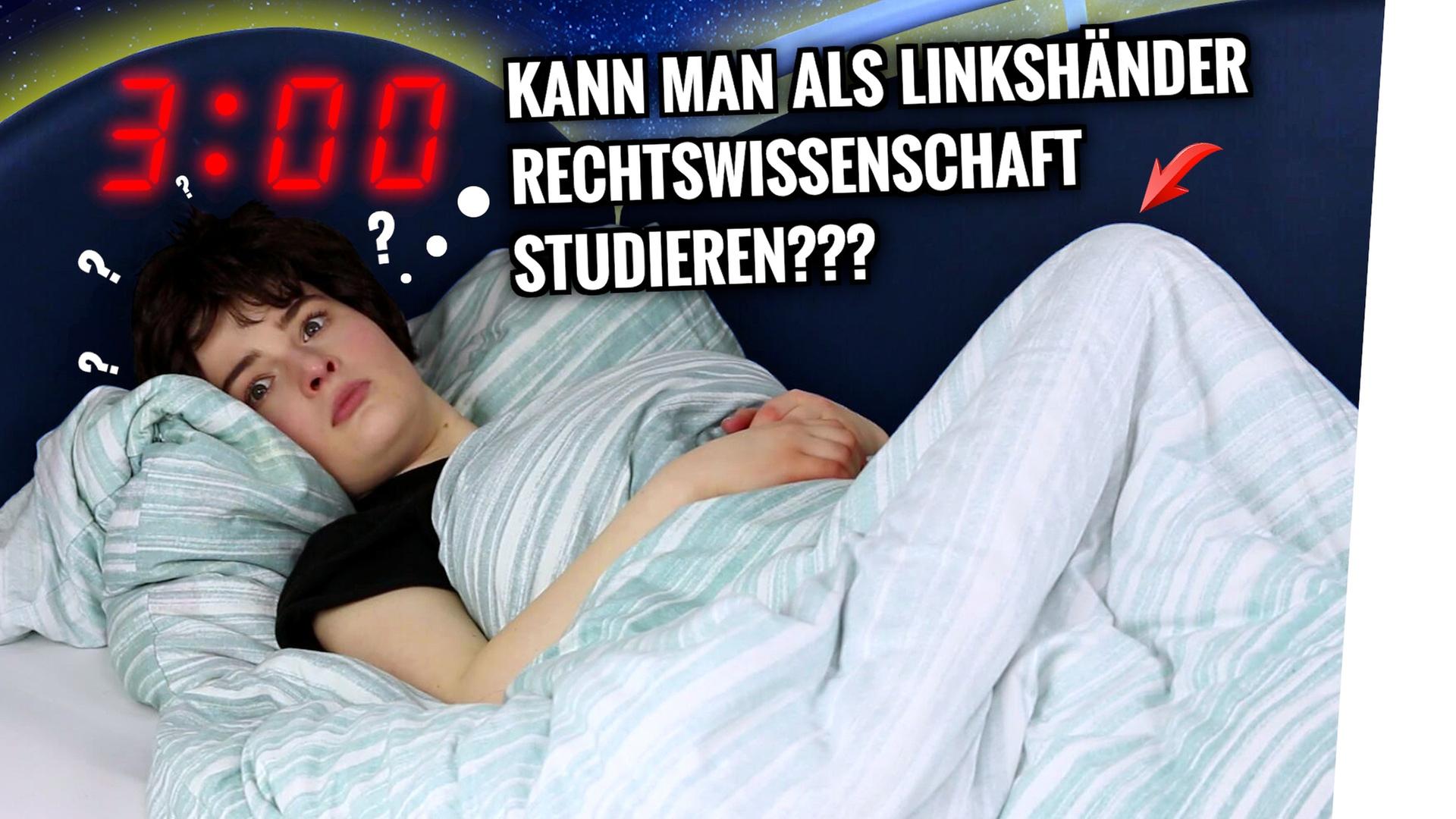 Wenn man EINSCHLAFEN will.