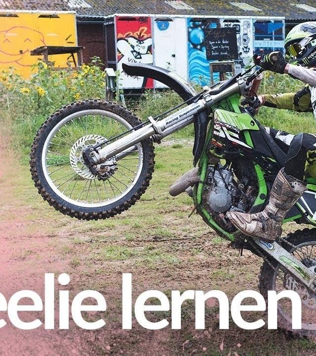 Wheelie lernen mit der Cross-Maschine - Kliemannsland