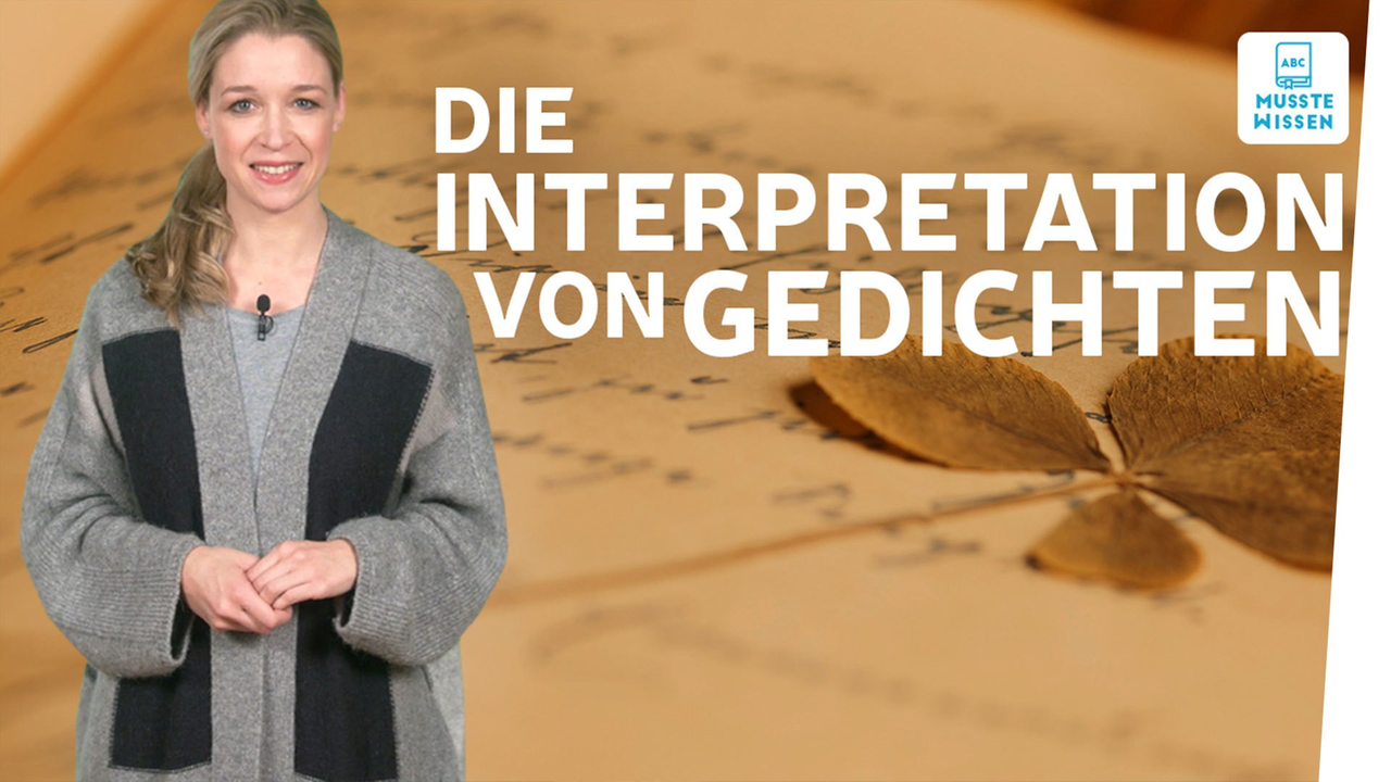 Wie Interpretiere Ich Ein Gedicht I Musstewissen Deutsch Zdfmediathek