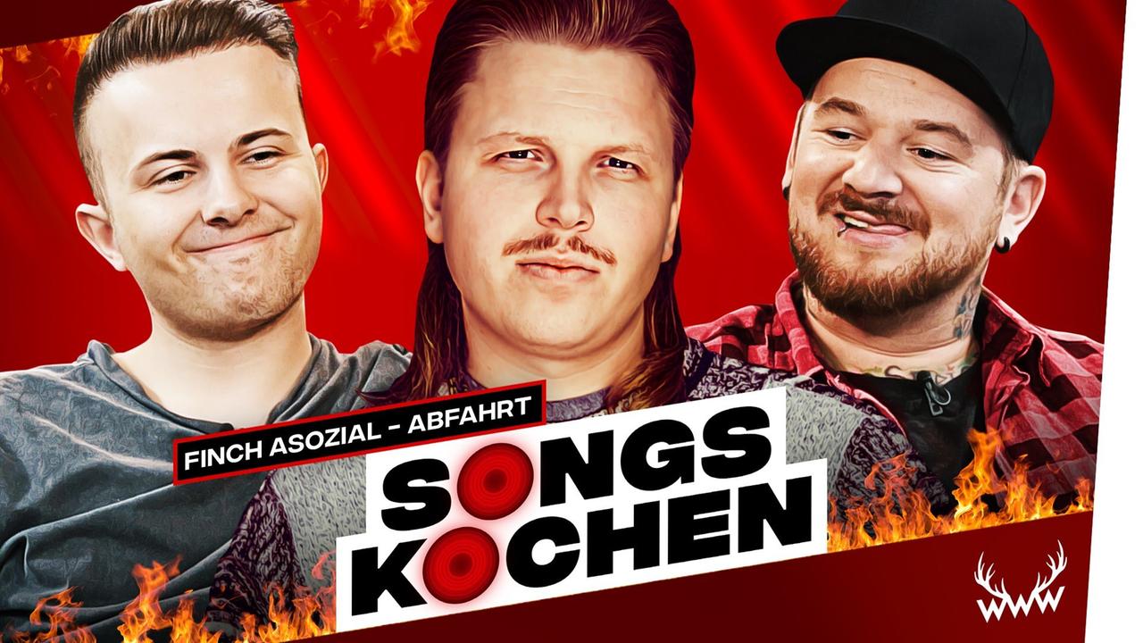 Wir kochen "Abfahrt" von Finch Asozial! (mit GamerBrother & Der Keller) - SONGS KOCHEN