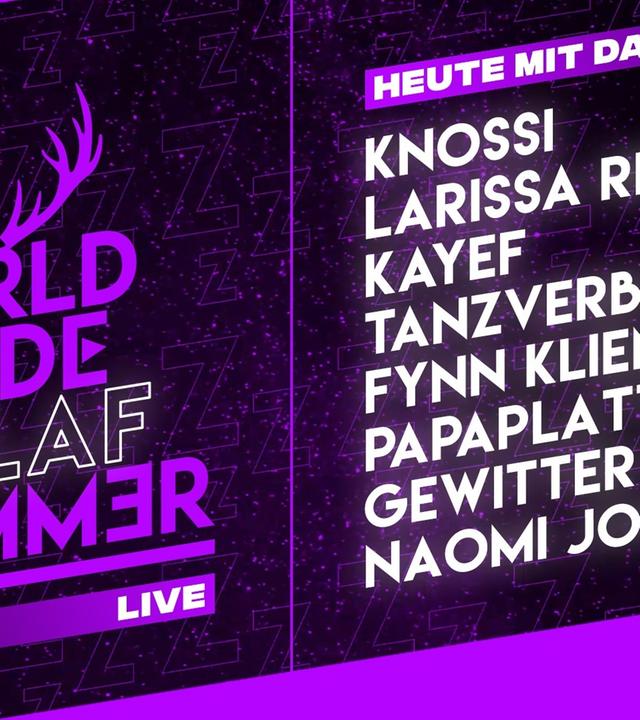 World Wide Schlafzimmer - LIVE (mit Knossi, Gewitter im Kopf, Tanzverbot uvm.)