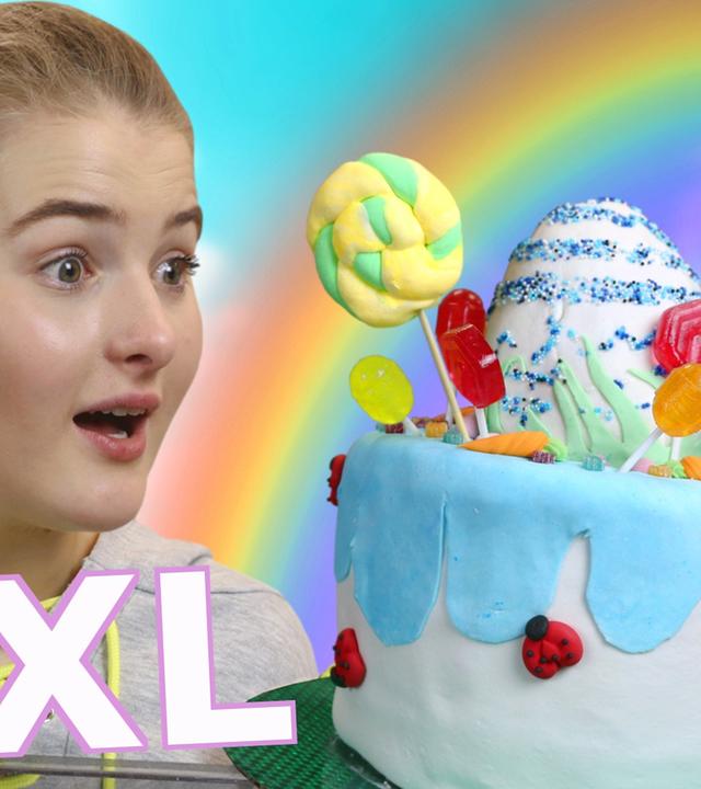 XXL - REGENBOGEN Oster CUPCAKE