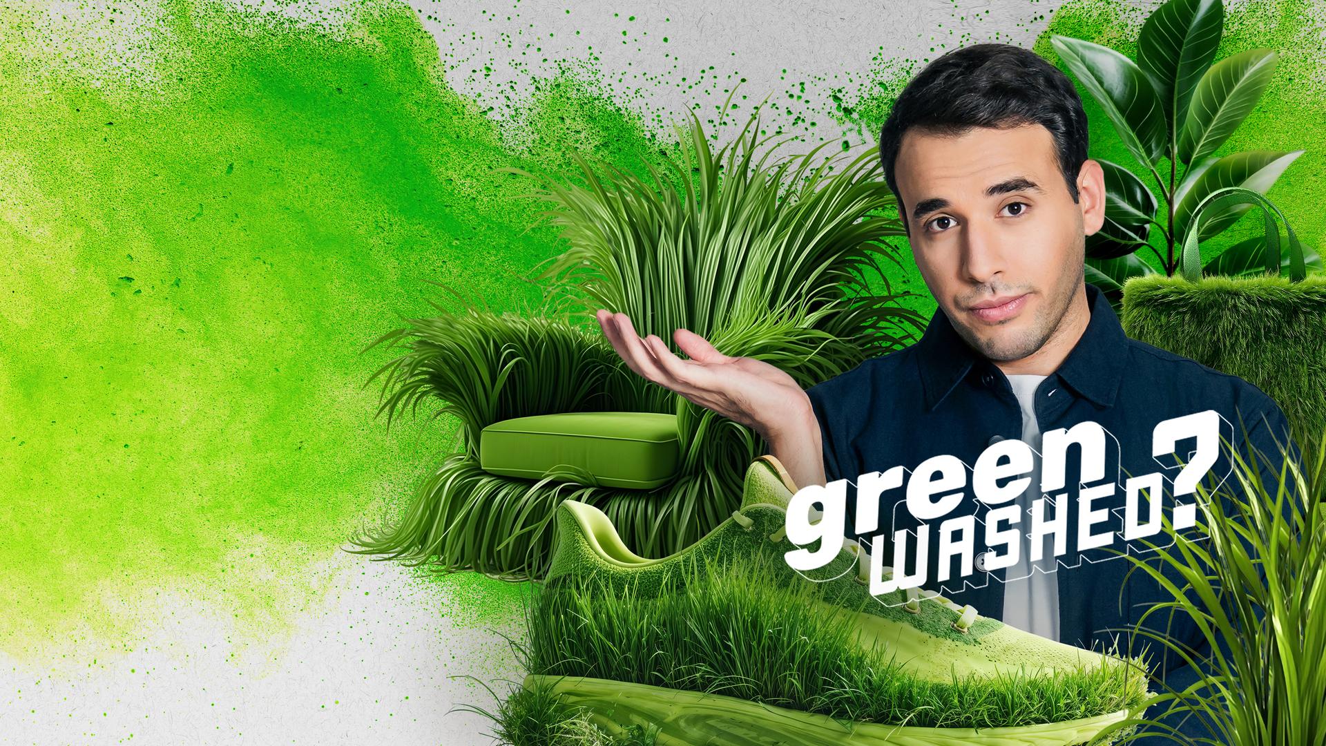 Teaser mit Logo, Greenwashed