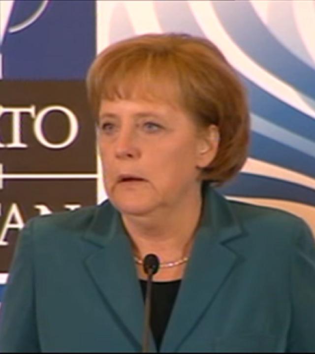 04.04.2008 - NATO-Gipfel: Merkel und Steinmeier