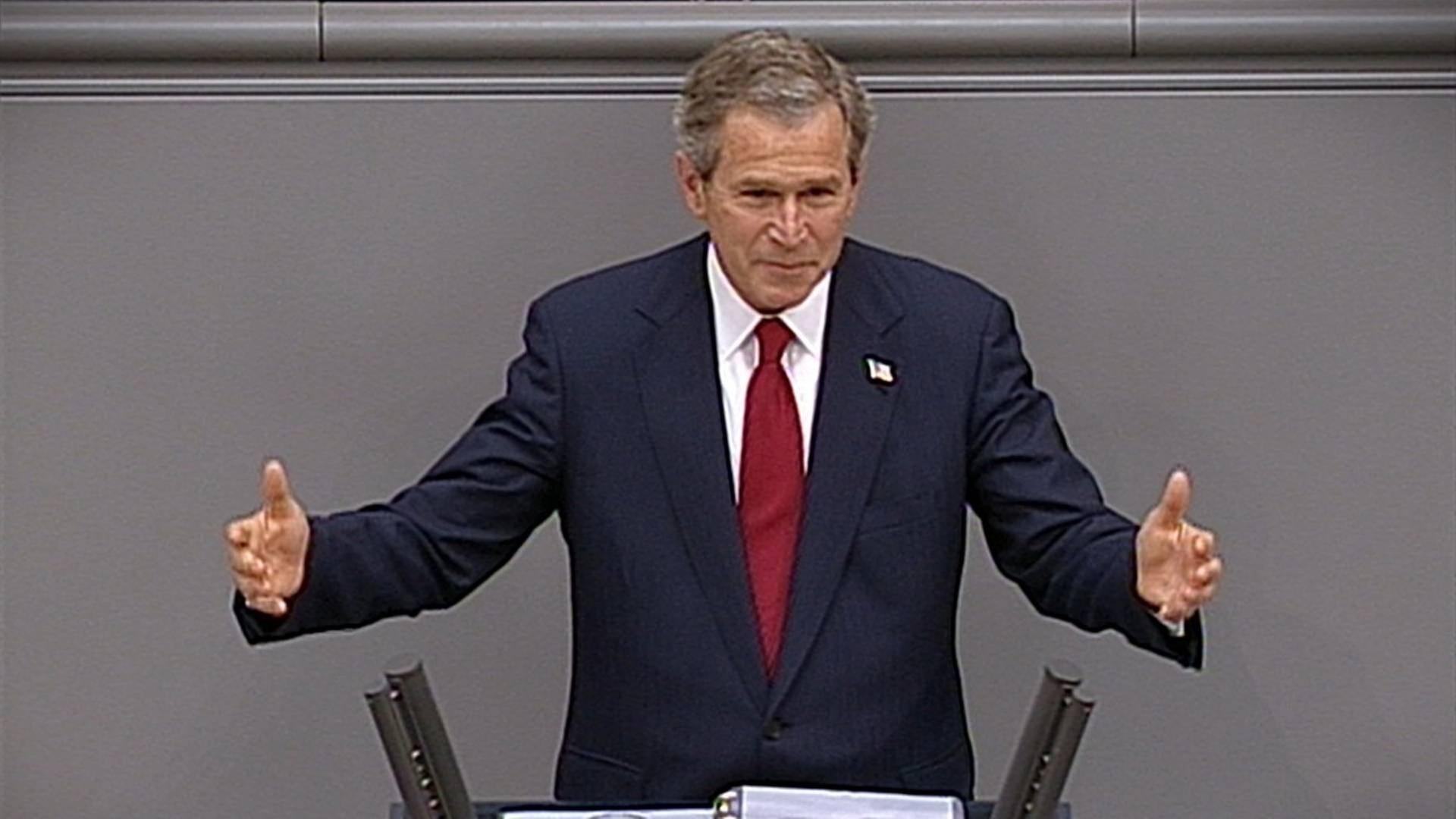 2002 - George W. Bush im Bundestag über "die Achse des Bösen"