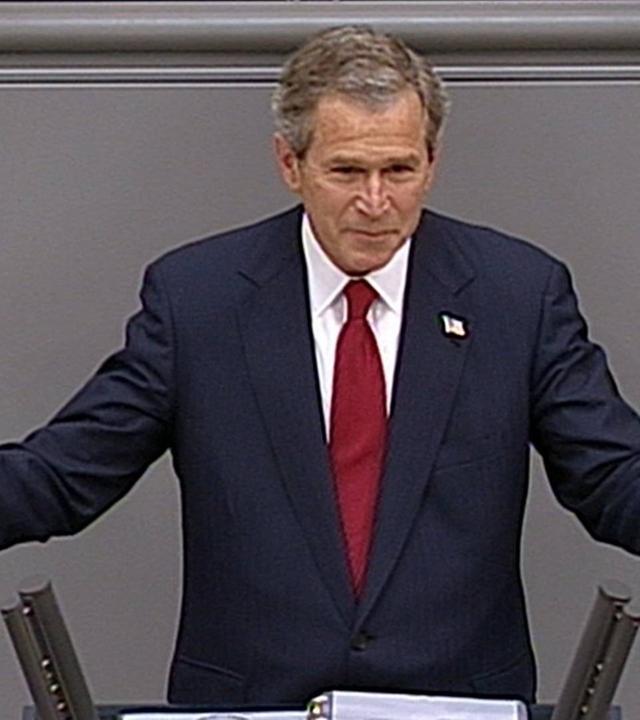 2002 - George W. Bush im Bundestag über "die Achse des Bösen"