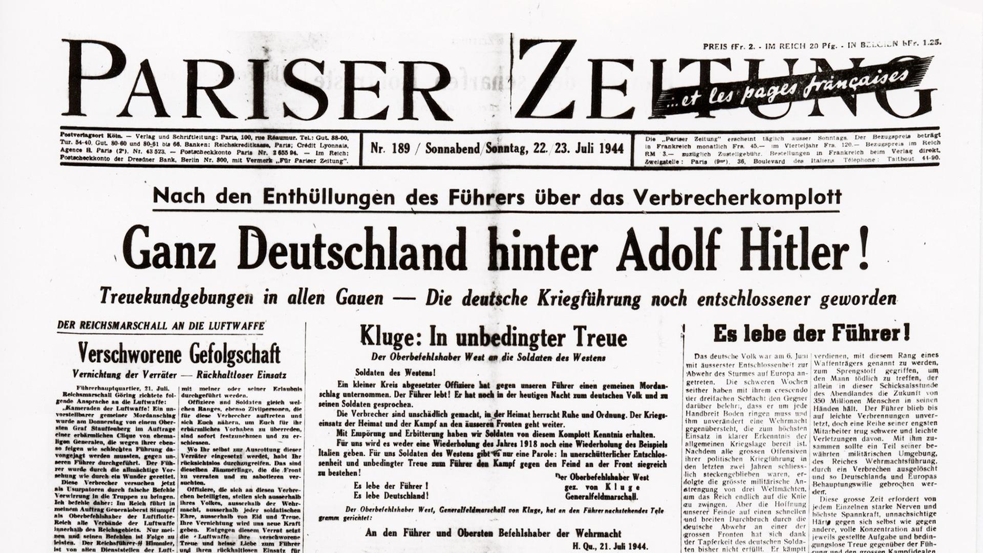 2004 - "Der 20. Juli - Mythos und Wahrheit"