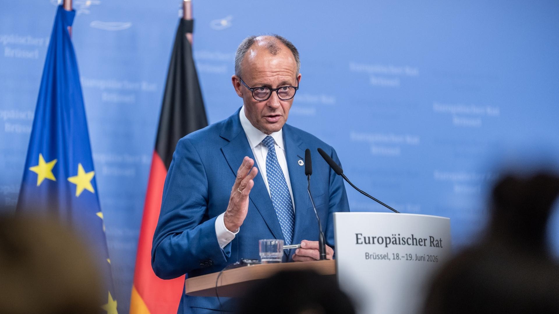 Abschluss EU-Gipfel: Statement von Friedrich Merz