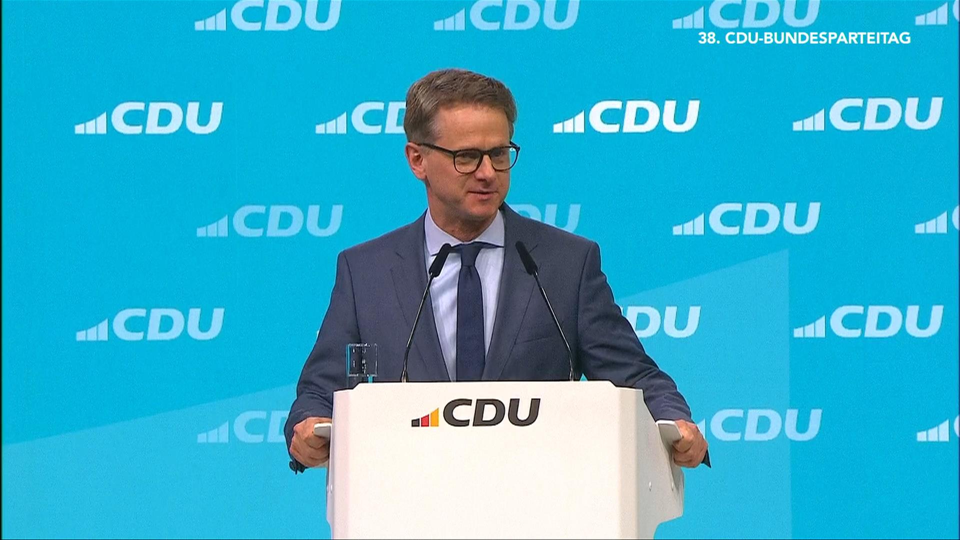 Abschlusstalk und 90,47% für Linnemann als Generalsekretär