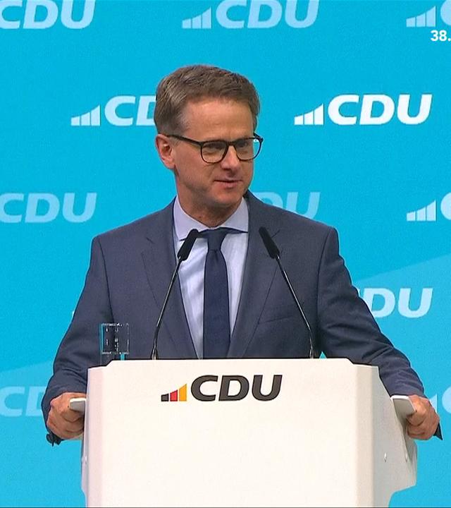 Abschlusstalk und 90,47% für Linnemann als Generalsekretär