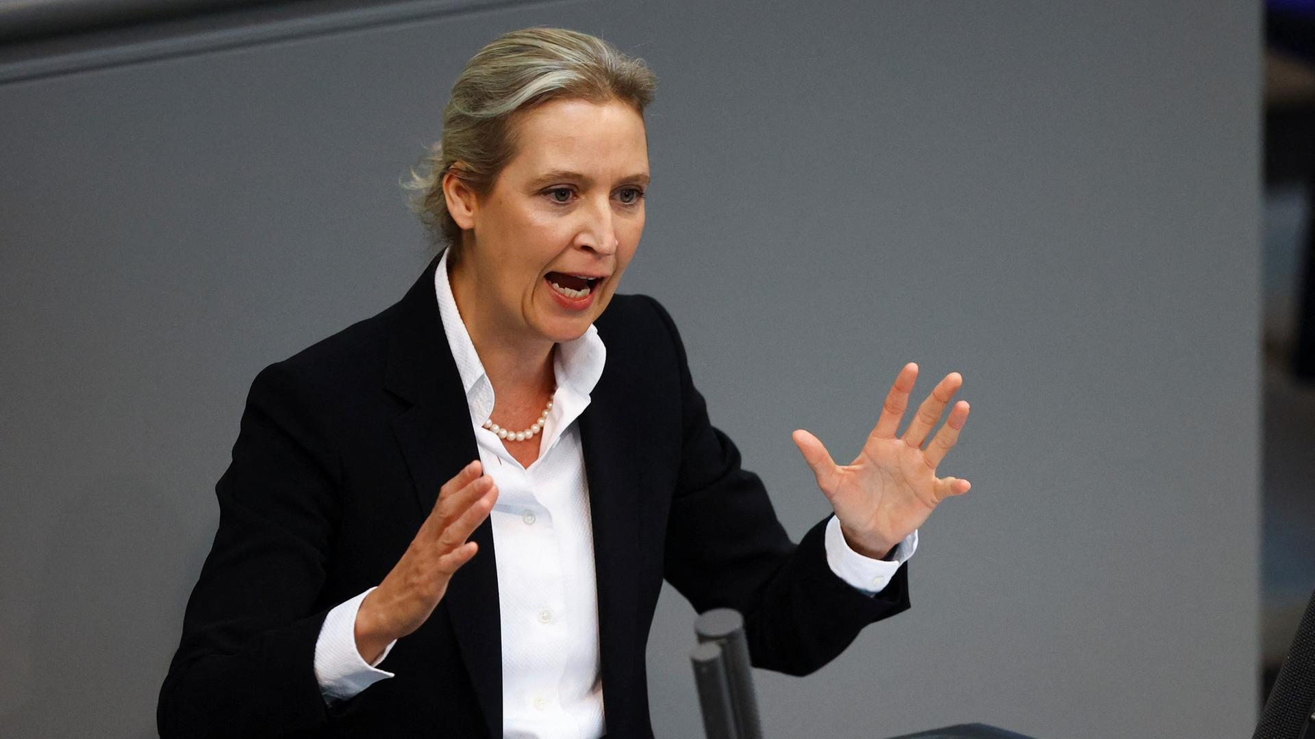 Alice Weidel in der Generaldebatte
