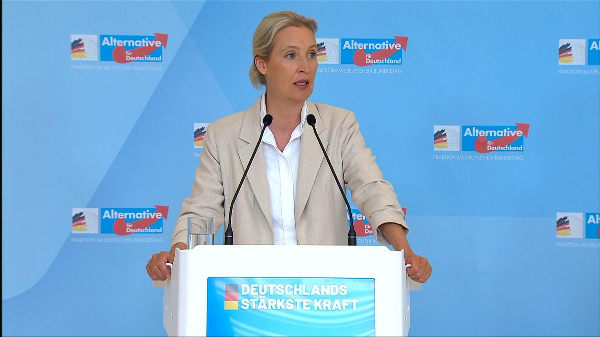 Alice Weidel: "Skrupellose Missachtung des Wählerwillens"