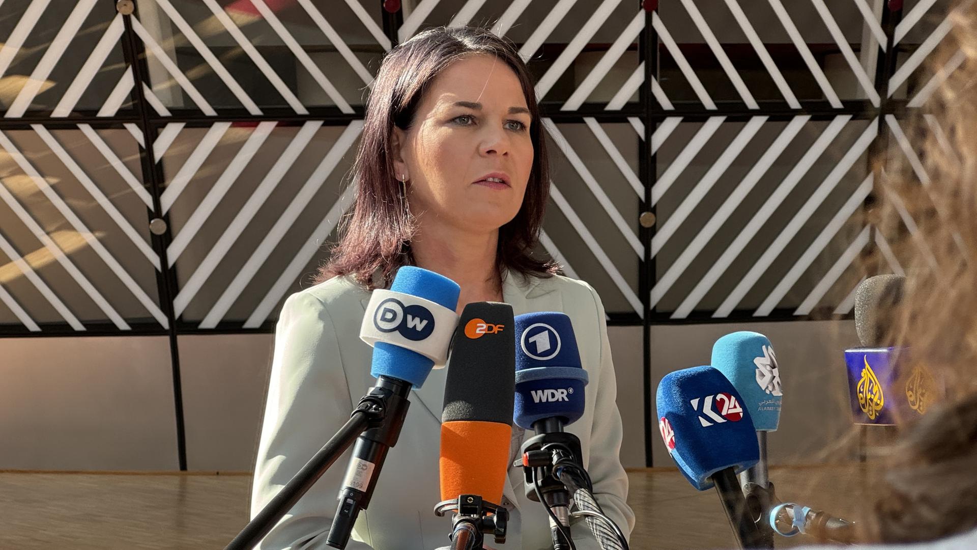 Annalena Baerbock zum EU-Außenministertreffen