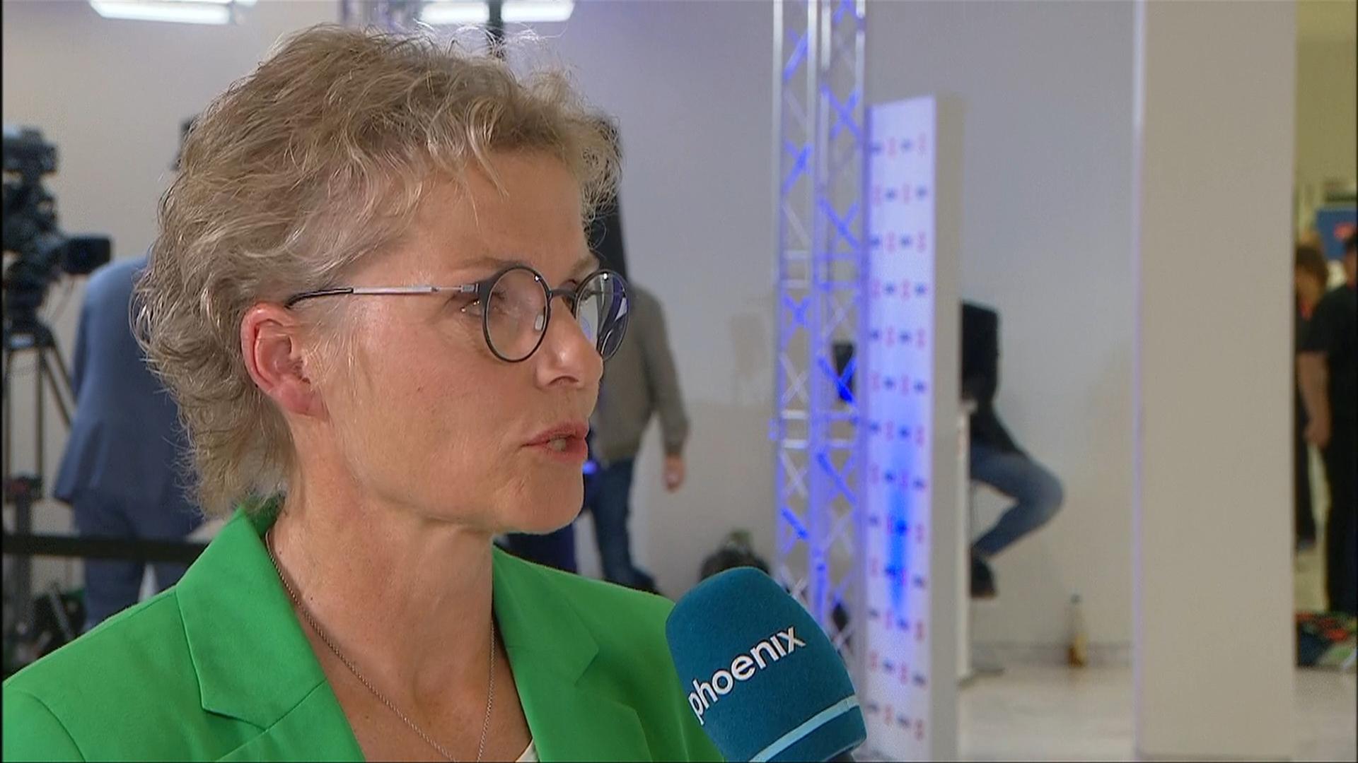 Antje Töpfer - Grüne am Wahlabend