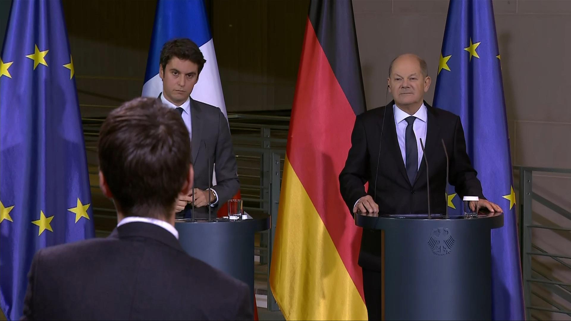 Antrittsbesuch französischer Premier Attal