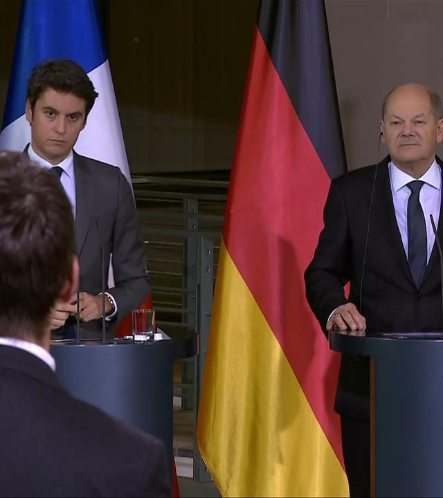 Antrittsbesuch französischer Premier Attal