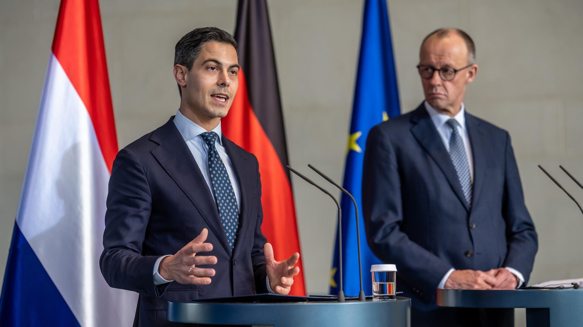 Antrittsbesuch Jetten: Niederlande und Deutschland zeigen Zusammenhalt