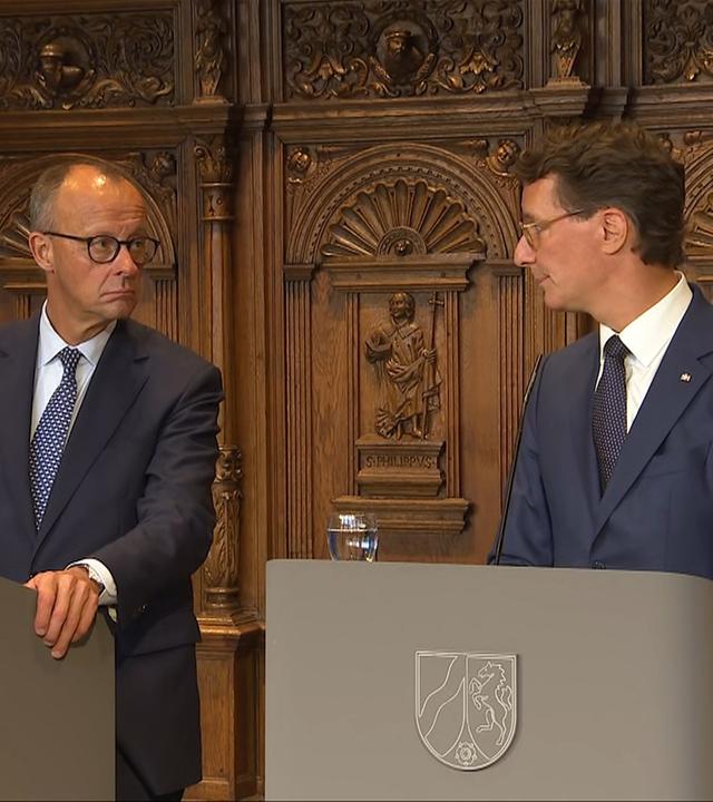 Antrittsbesuch Merz bei Wüst