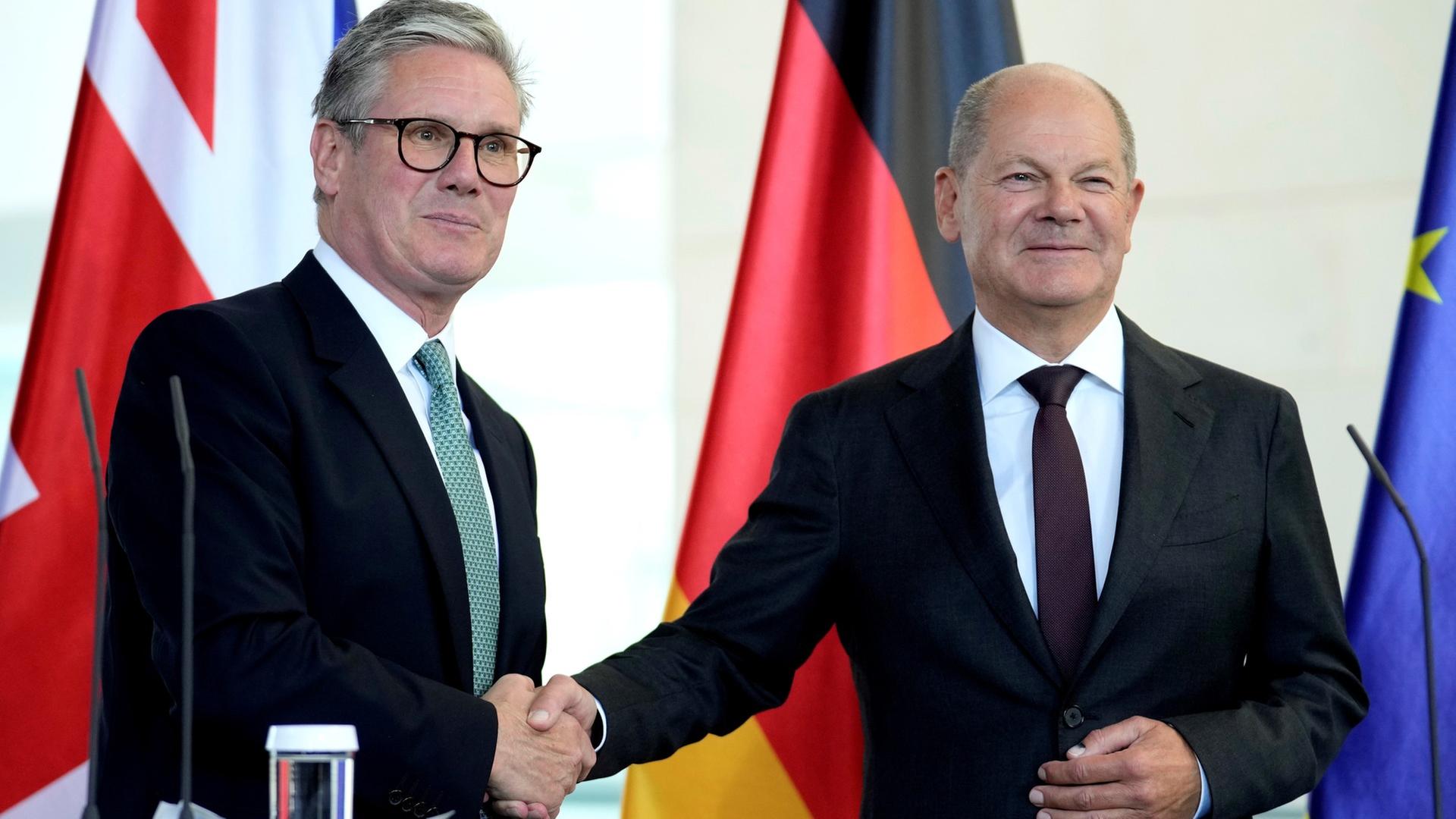 Antrittsbesuch Starmer bei Scholz