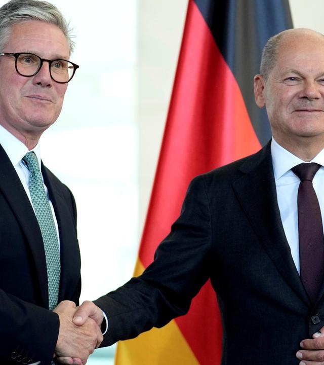 Antrittsbesuch Starmer bei Scholz