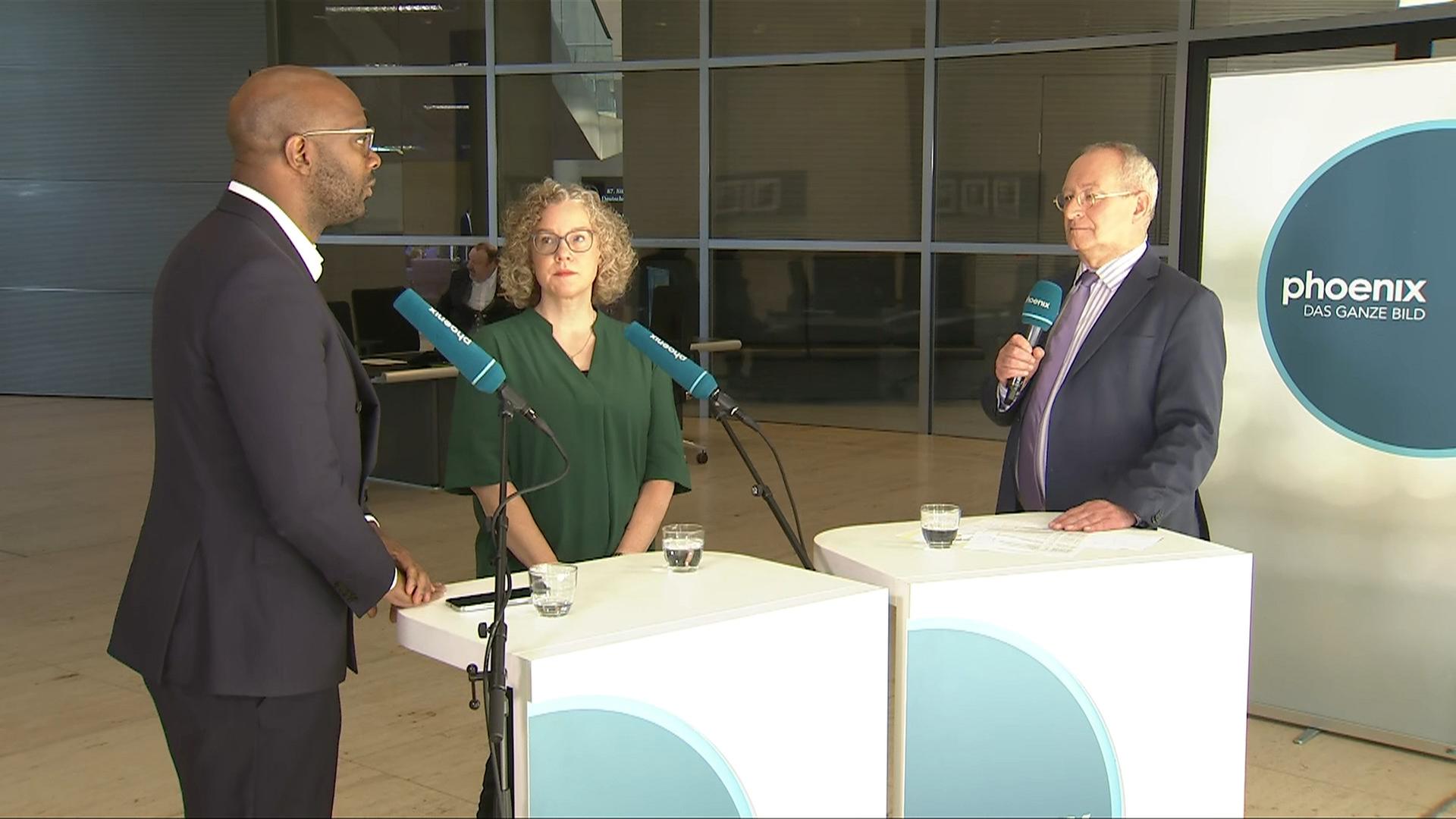 Armand Zorn und Julia Verlinden zum Thema Infrastrukturprojekte