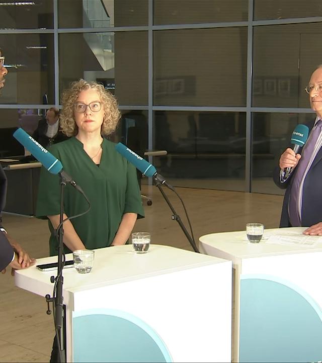 Armand Zorn und Julia Verlinden zum Thema Infrastrukturprojekte