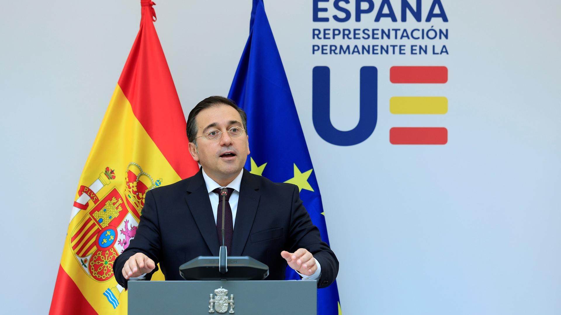 Außenminister Spanien, Irland und Norwegen zu Palästina