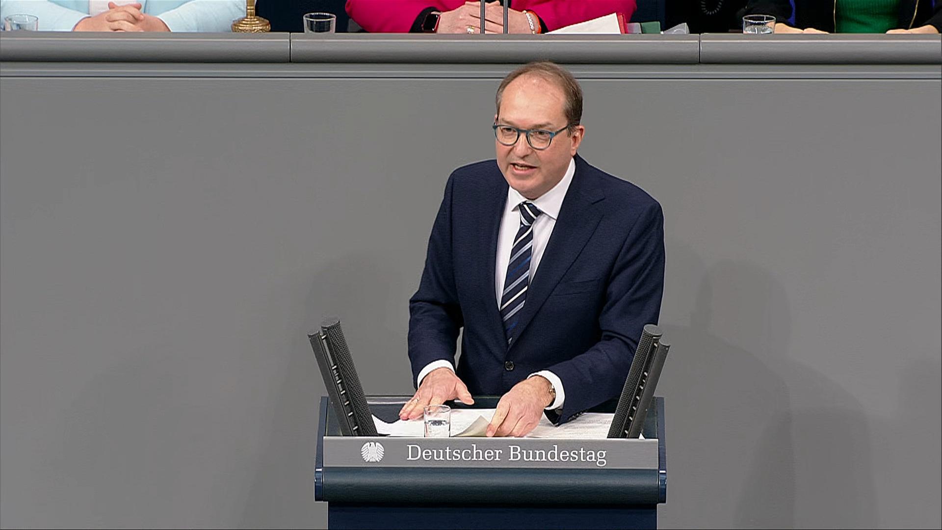 Aussprache - Alexander Dobrindt (CSU)