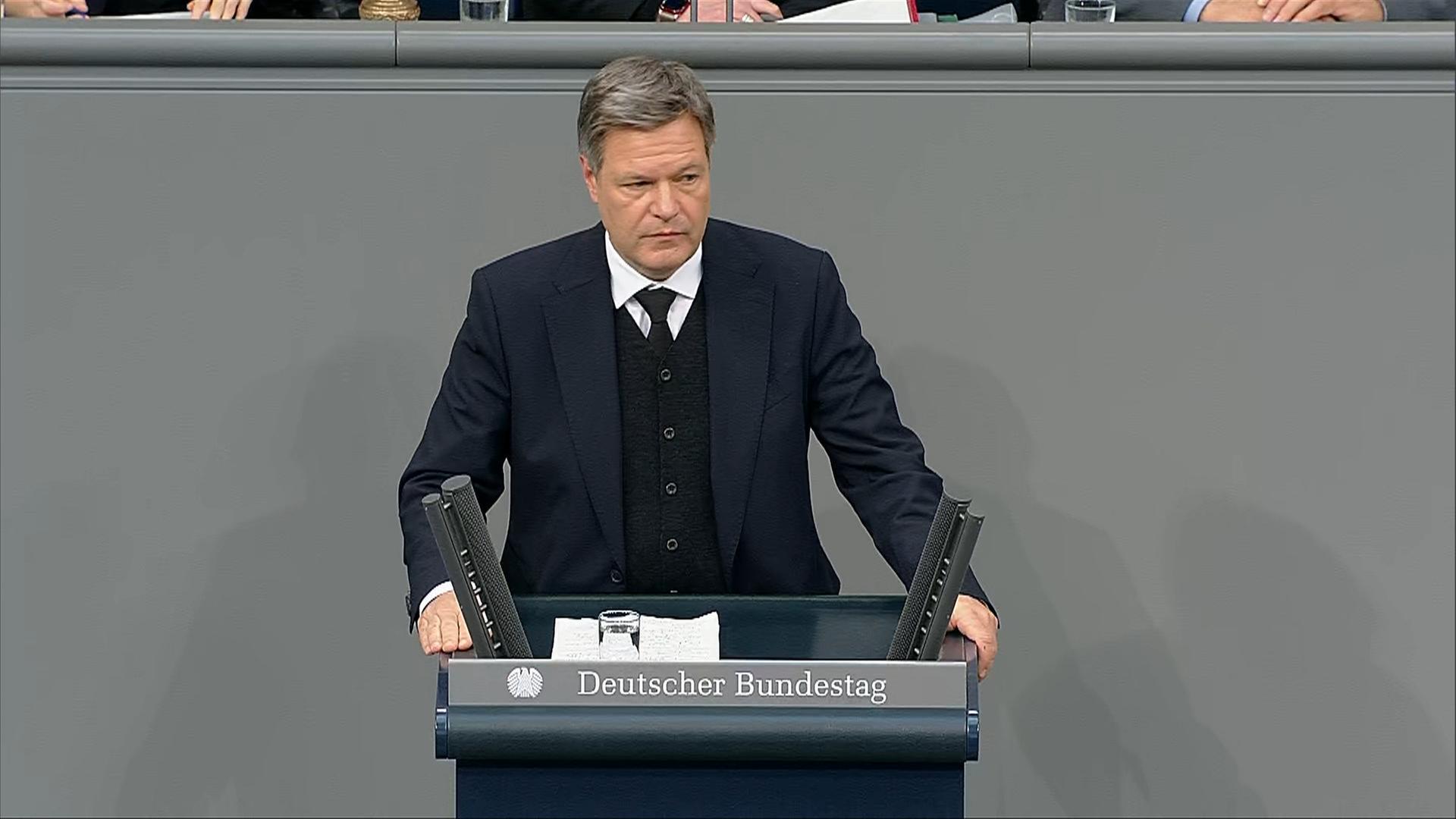 Aussprache: Robert Habeck (Die Grünen)