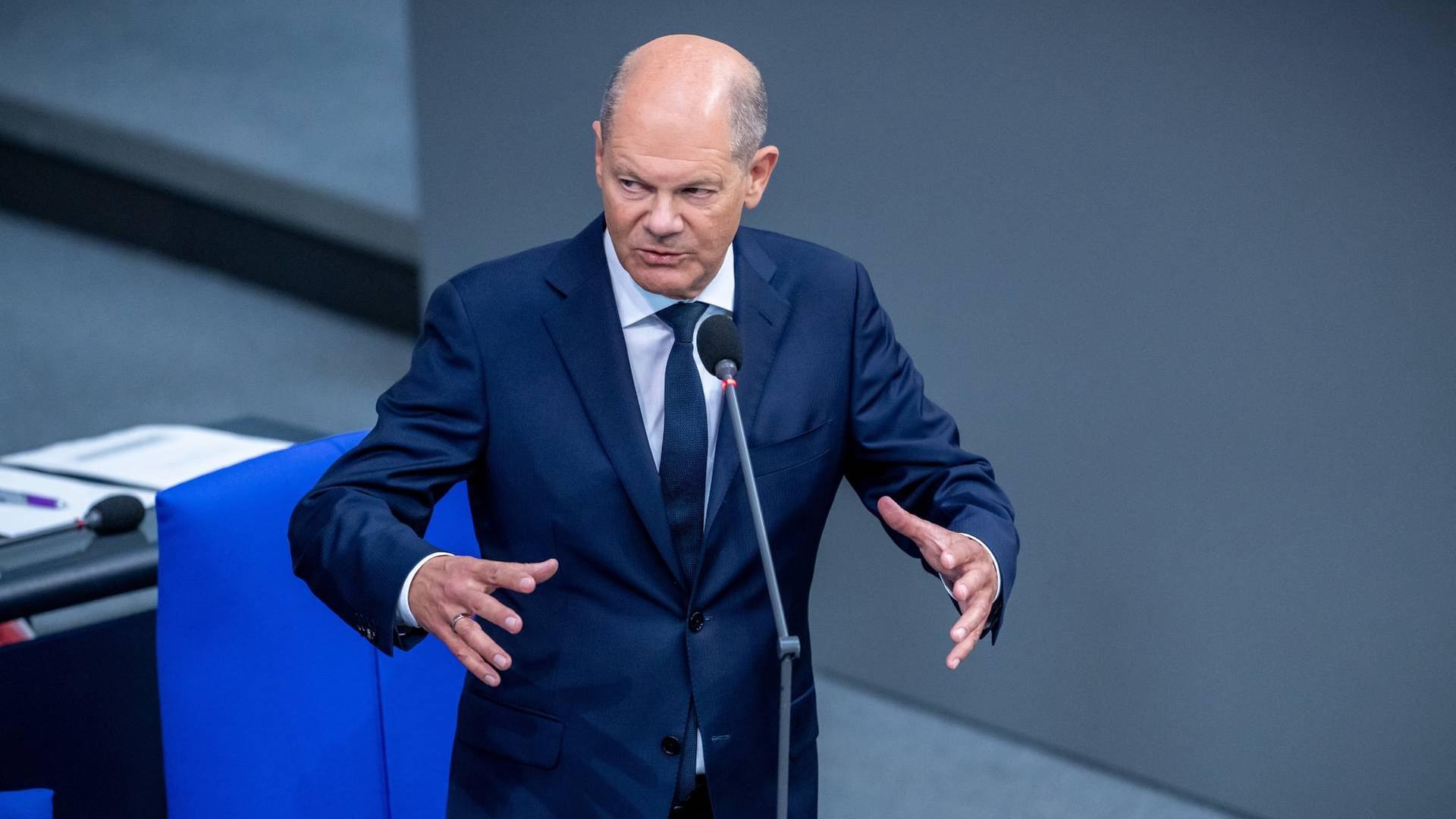 Befragung von Bundeskanzler Olaf Scholz