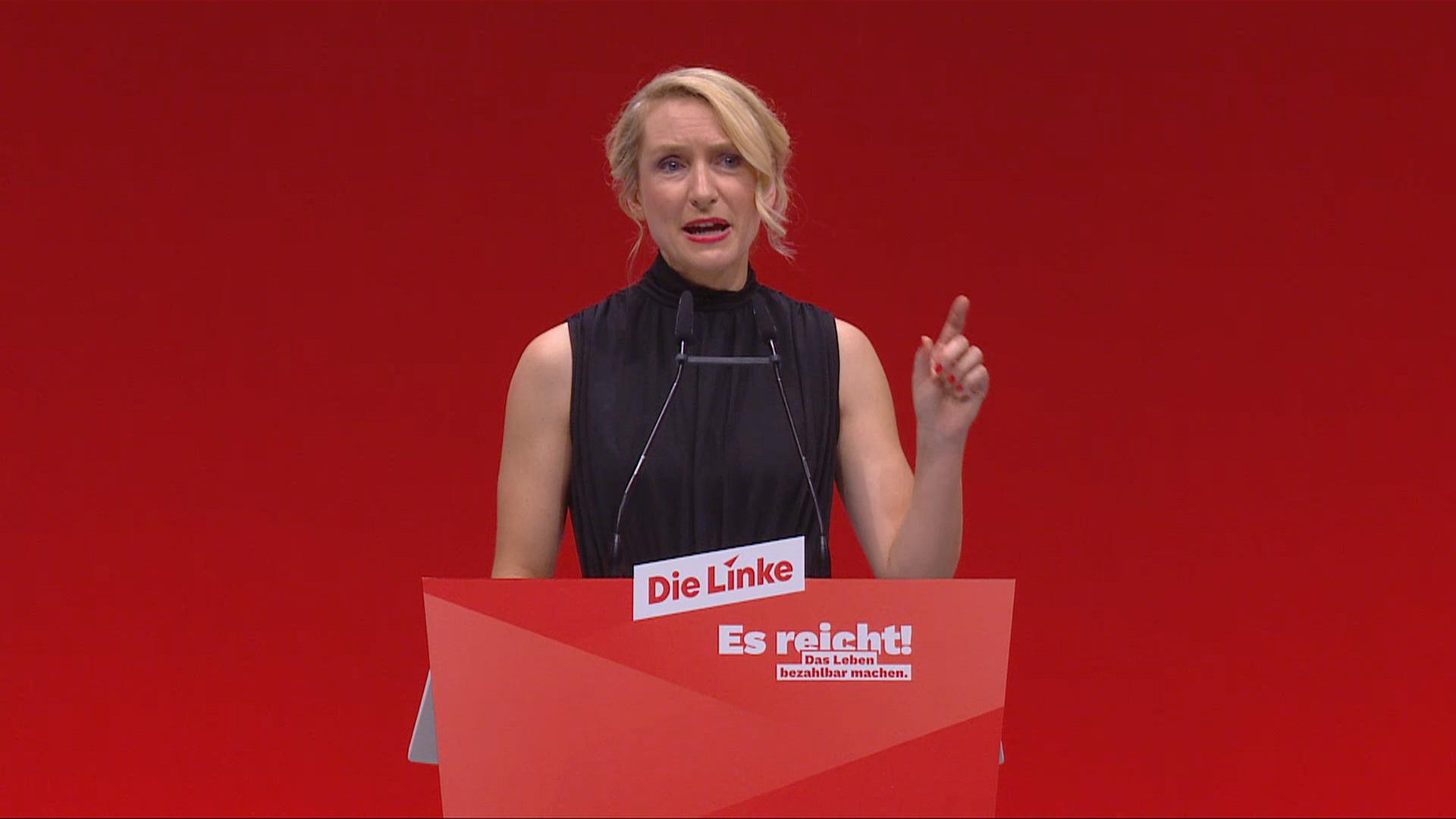 Bewerbungsrede zum Parteivorsitz von Ines Schwerdtner 