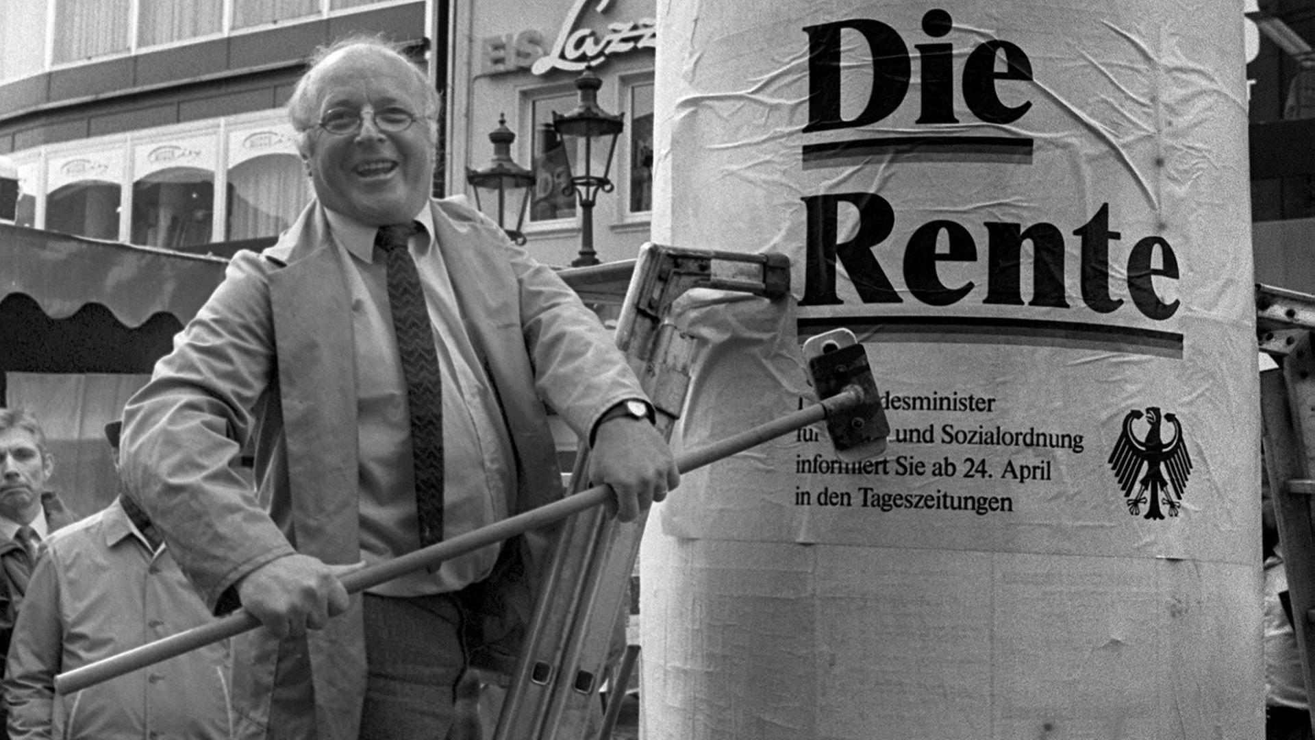 Blüm – „zum Mitschreiben: Die Rente ist sicher"