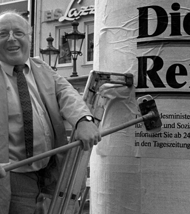 Blüm – „zum Mitschreiben: Die Rente ist sicher"