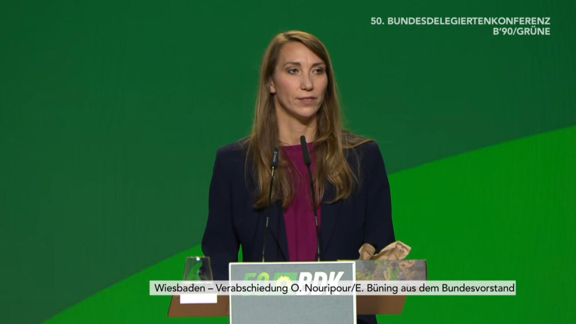 Büning beim Grünen-Parteitag