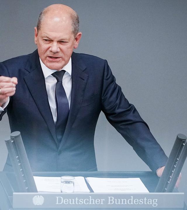 Bundeskanzler Scholz in der Generaldebatte