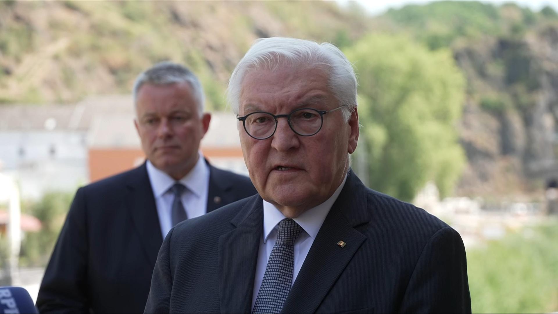 Bundespräsident Steinmeier: Worte des Gedenkens im Ahrtal