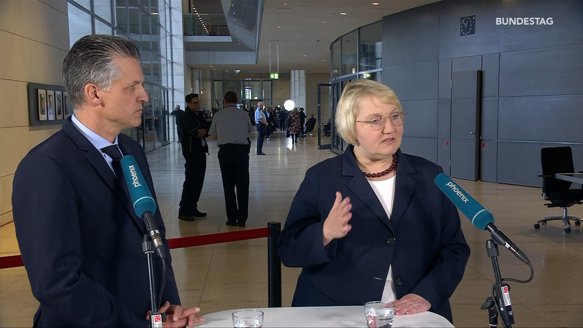 bundestagsgespräch mit Mast (SPD) und Frei (CDU)