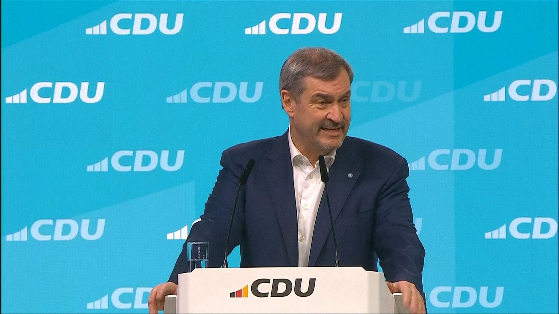CDU-Parteitag: Rede von Markus Söder