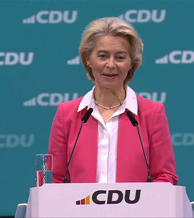 CDU-Parteitag: Reden von der Leyen und Metsola