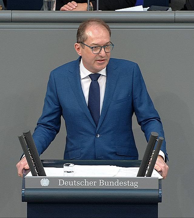 CSU-Landesgruppenchef Dobrindt in der Generaldebatte