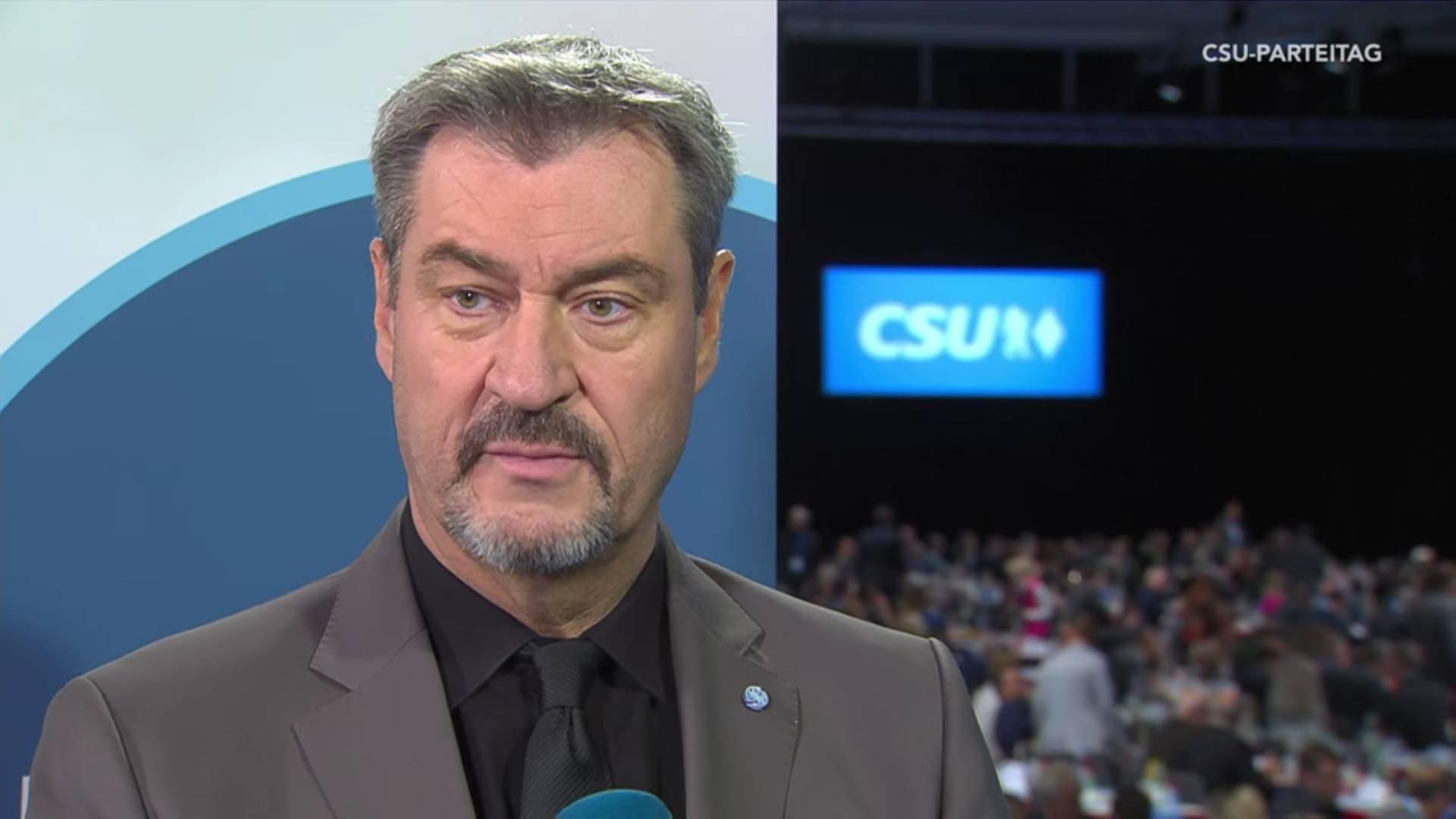 CSU-Parteitag: Interview mit Markus Söder (Parteivorsitzender)