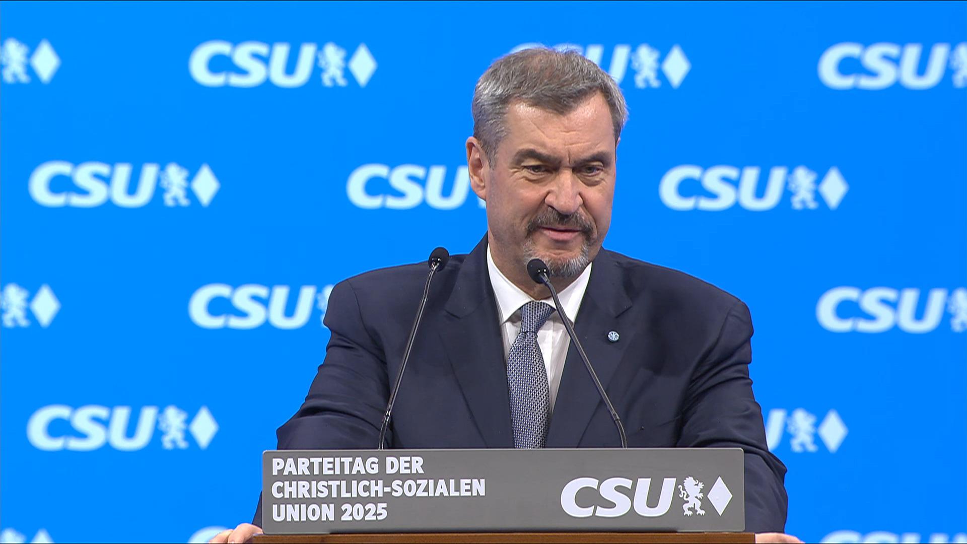 CSU-Parteitag: Rede des Vorsitzenden Markus Söder