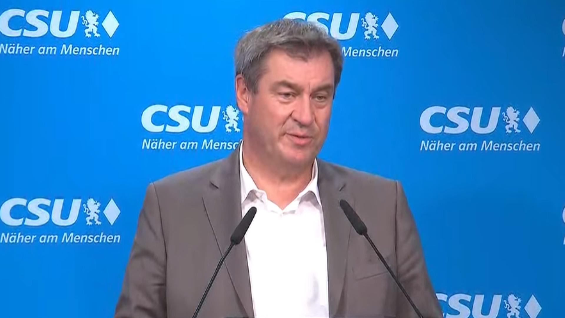 CSU-Pressekonferenz nach Klausur des Parteivorstands