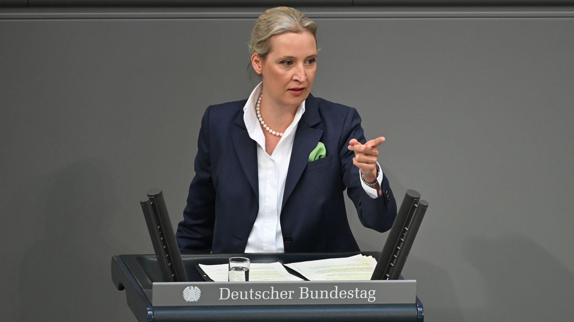 Deutschland-Debatte: Alice Weidel (AfD)