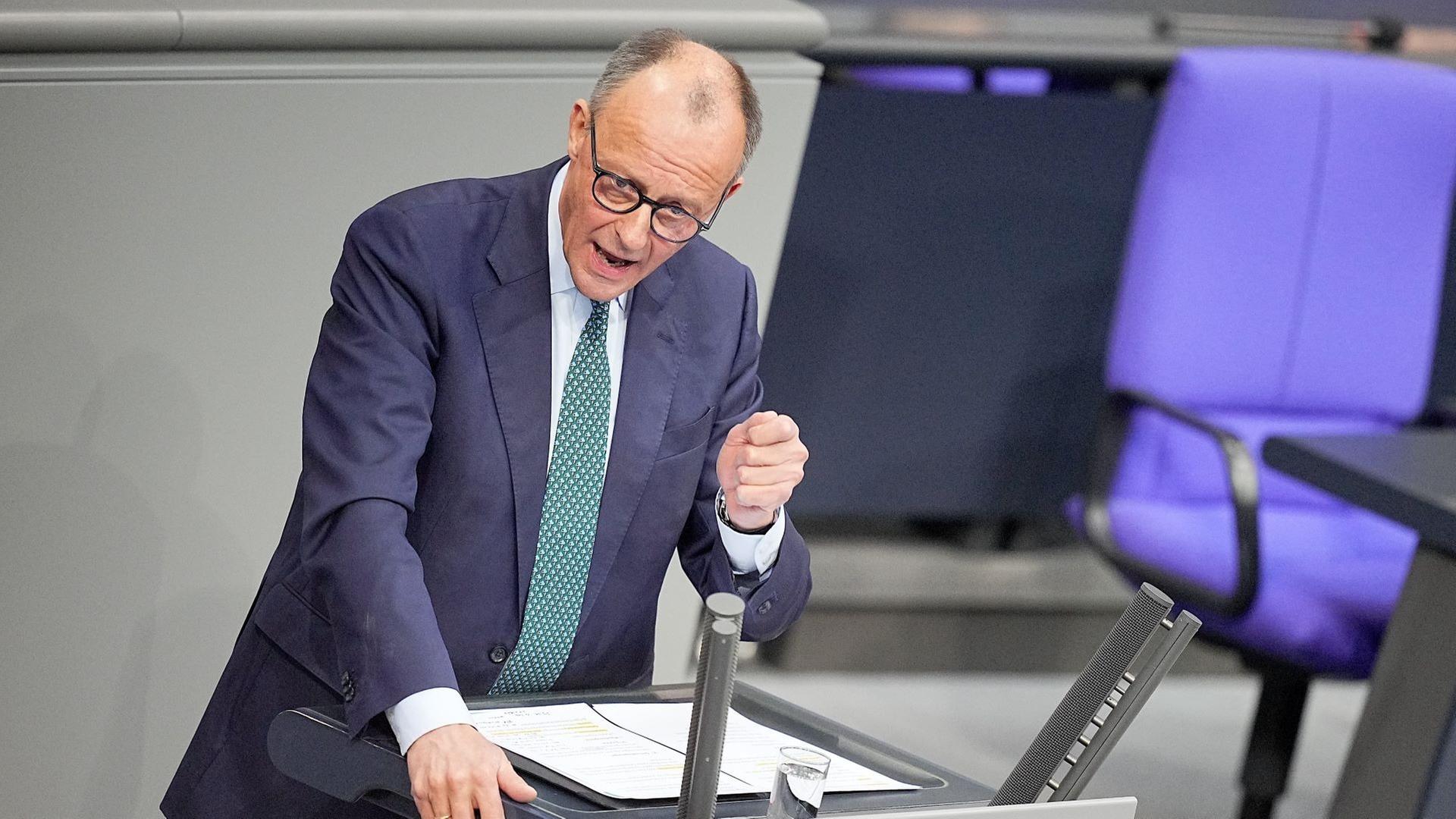 Deutschland-Debatte: Friedrich Merz (CDU)