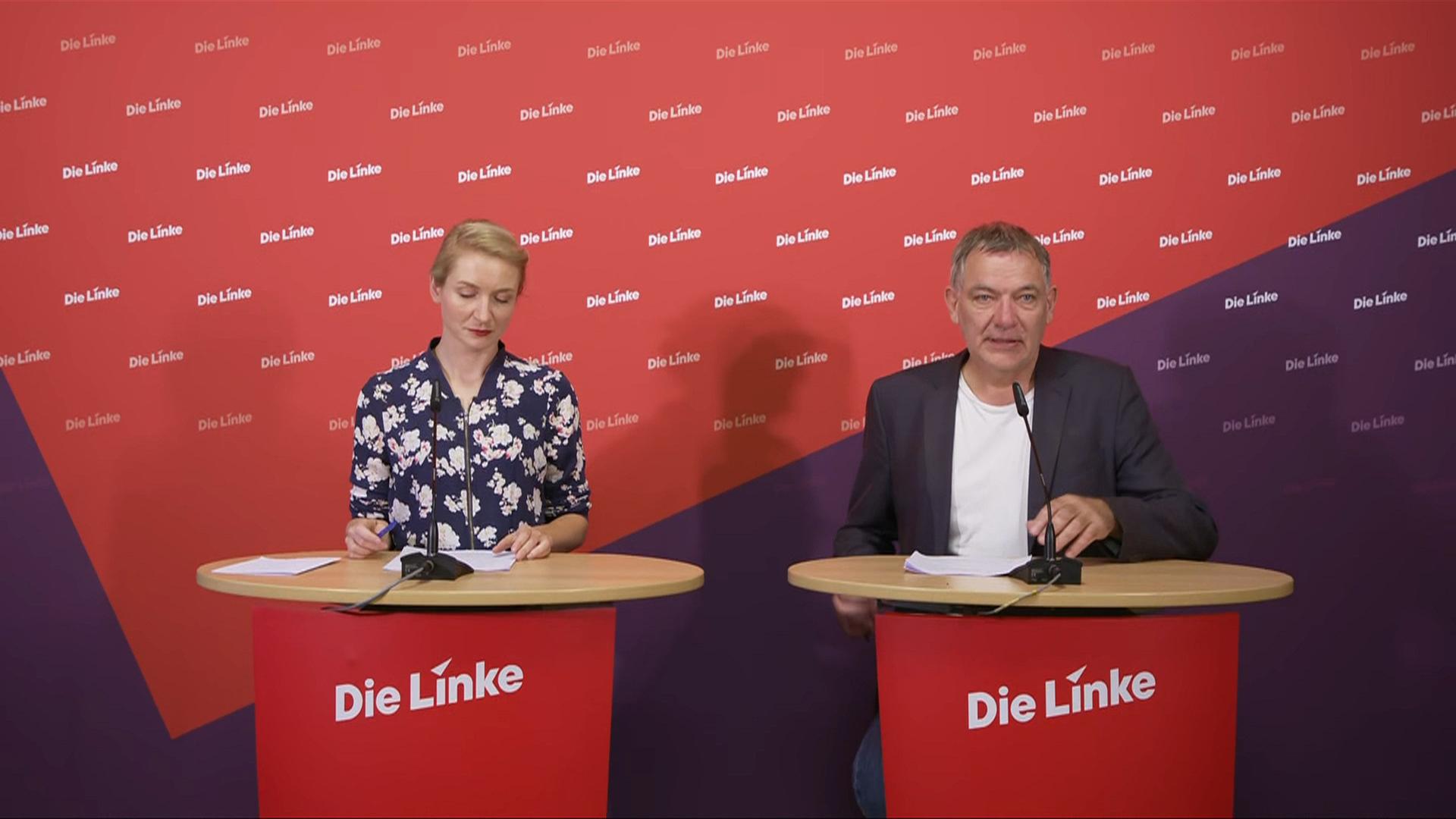 Die Linke: PK mit neuem Spitzendduo