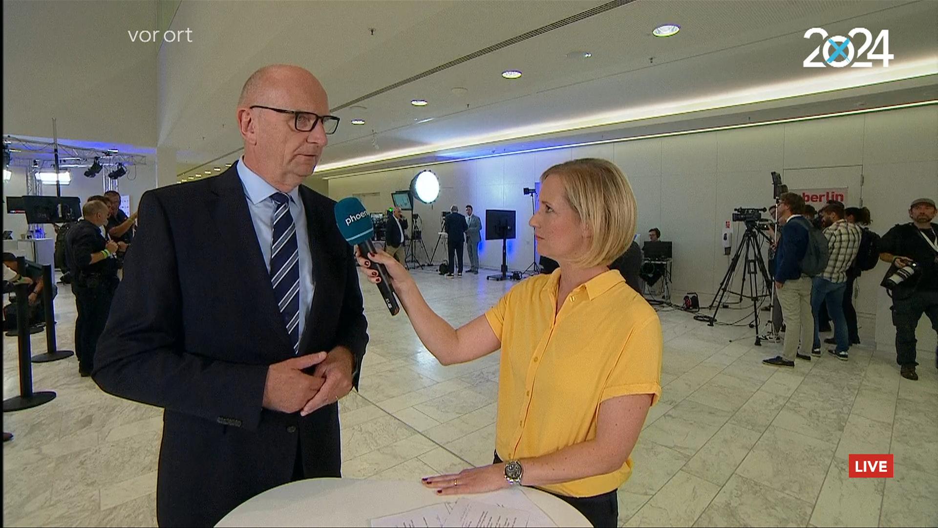 Dietmar Woidke - SPD-Spitzenkandidat am Wahlabend