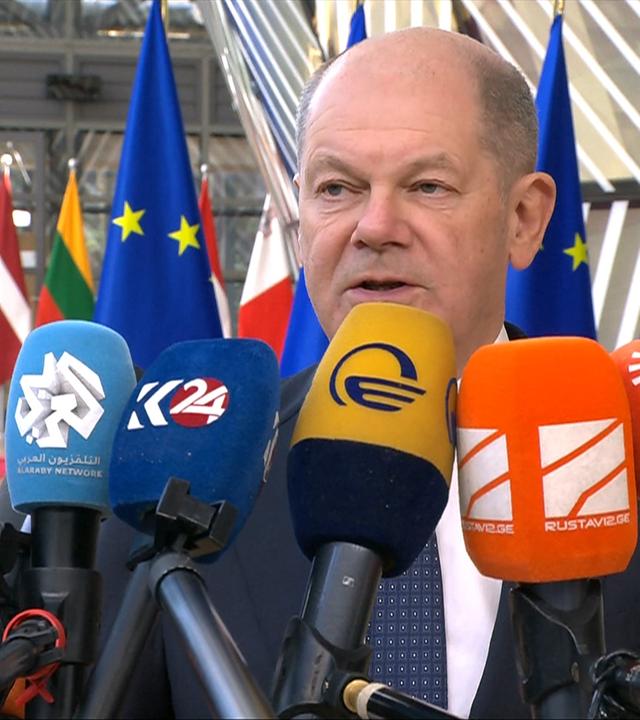 Doorstep Scholz vor EU-Gipfel