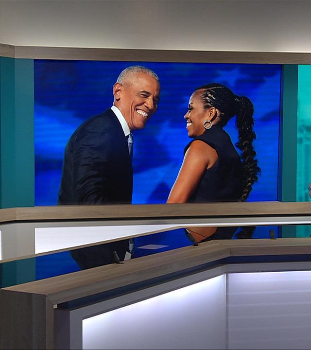 Ehepaar Obama bei den Demokraten