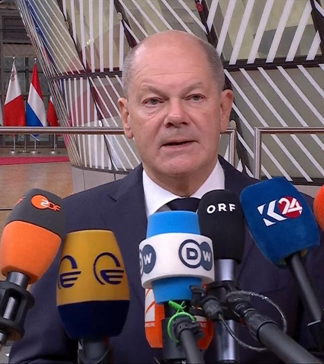 EU-Gipfel beginnt: Statement Scholz